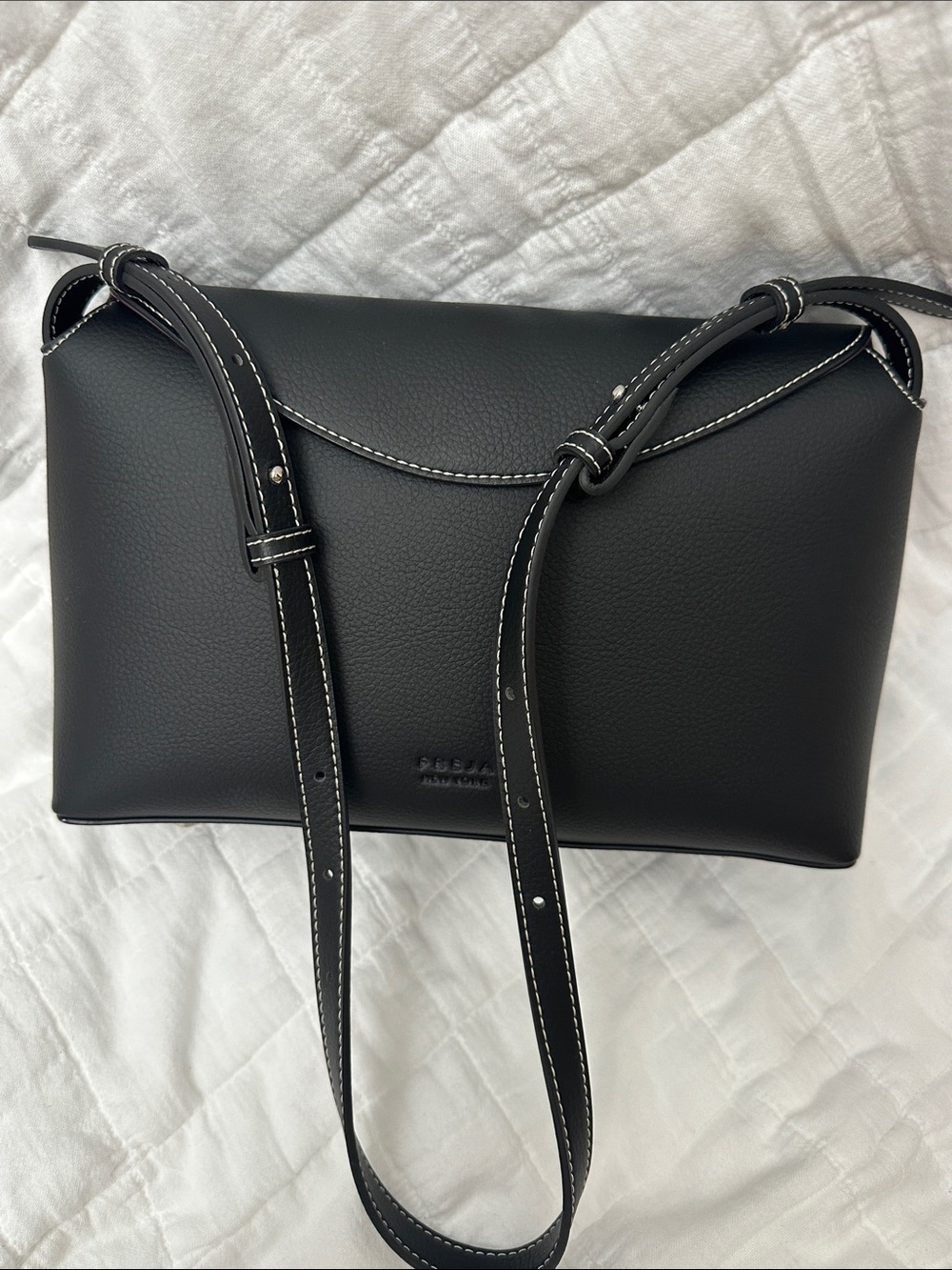 Freya Hudson bag black contrast stitching - Picture 7 of 9